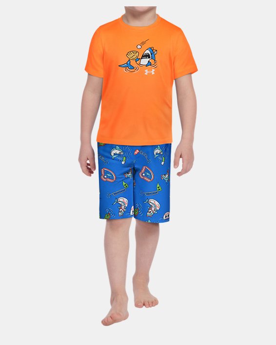 Boys' Toddler UA Shark Pool Party Set, Orange, pdpMainDesktop image number 0